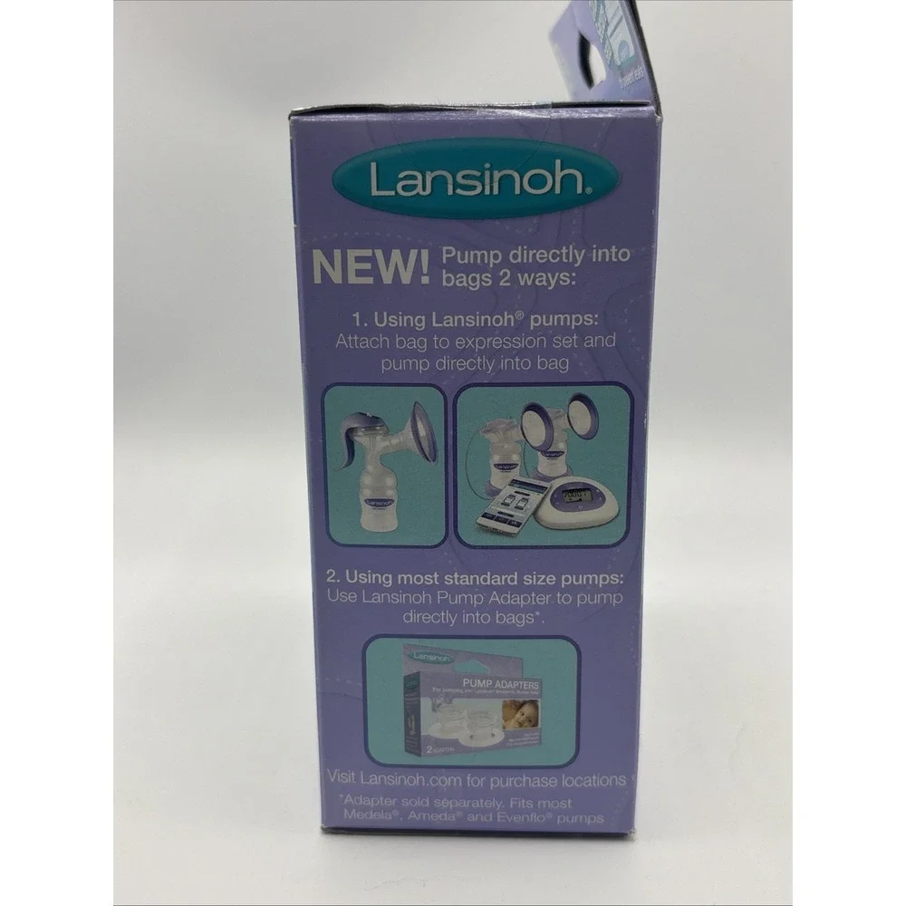 Lansinoh Breastmilk Storage Bags 50/CT  PER BOX LOT OF 3
